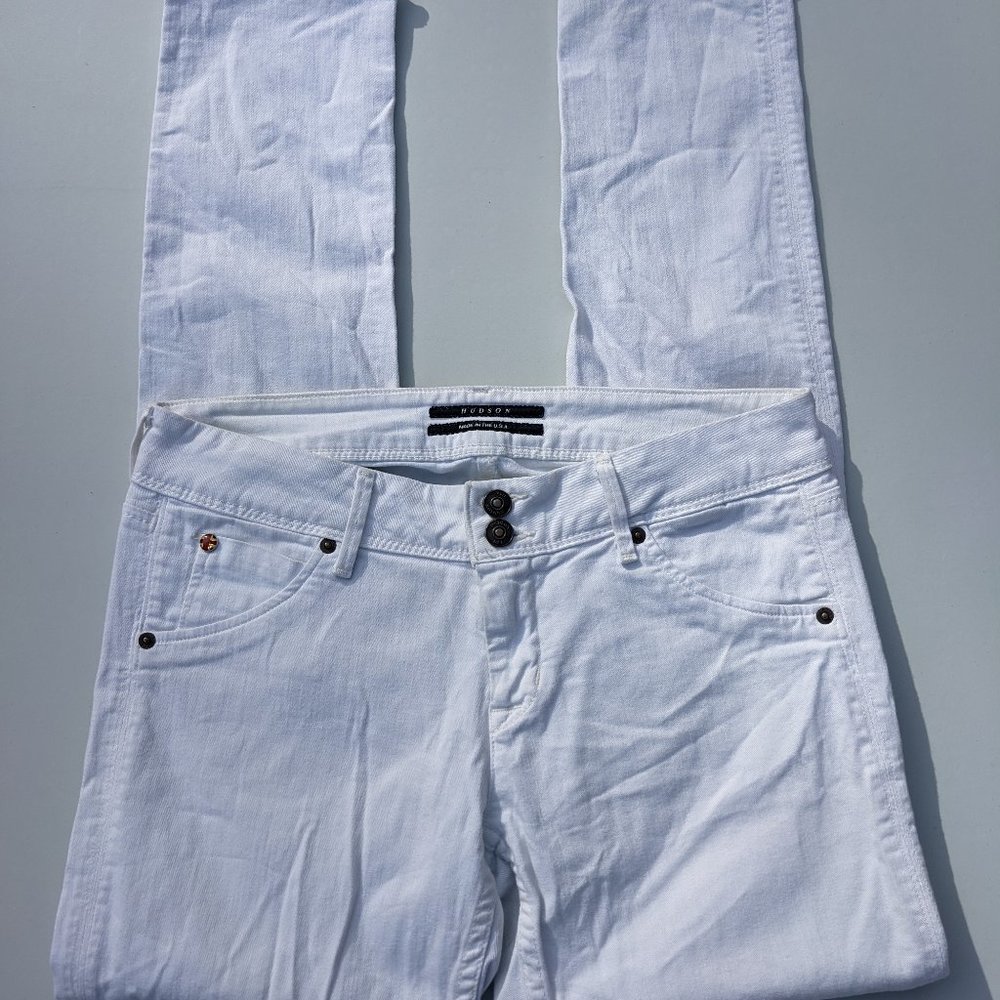 Hudson Women Jeans White Size 28 Made In USA
